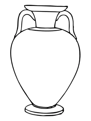 Definition:  An amphora is a two-handled