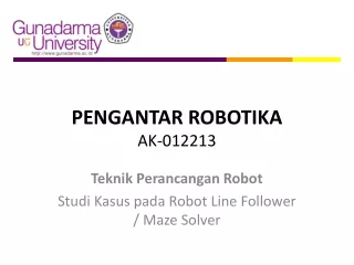 PENGANTAR ROBOTIKA AK-012213