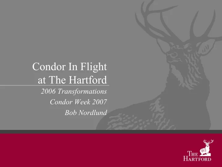 condor in flight at the hartford