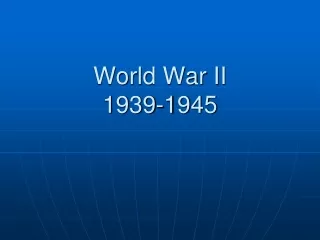 world war ii 1939 1945