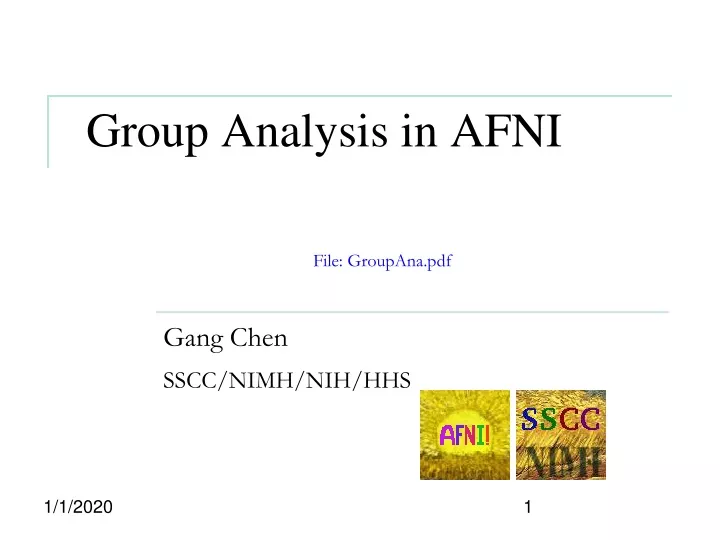 group analysis in afni