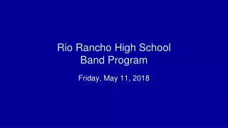 Rio Rancho High School Band Program