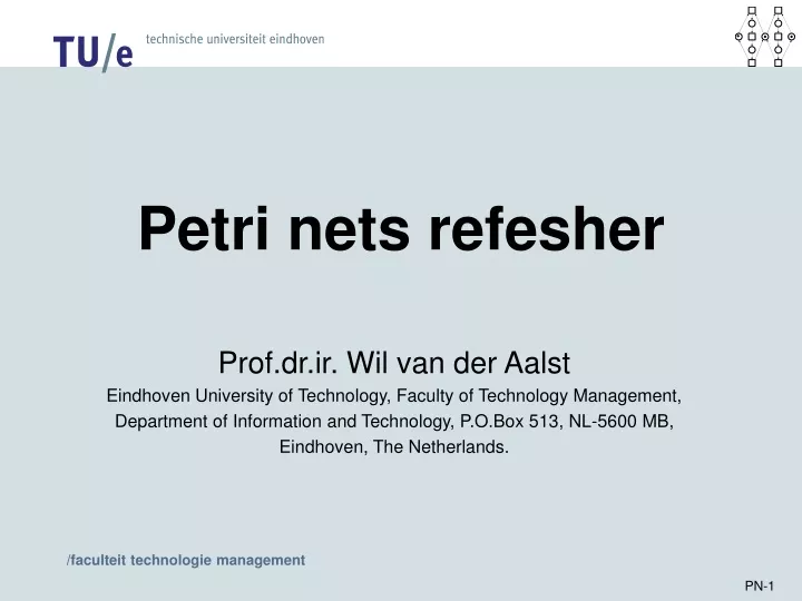 petri nets refesher