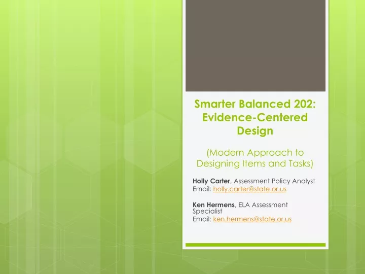 smarter balanced 202 evidence centered design modern approach to designing items and tasks