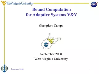 Bound Computation  for Adaptive Systems V&amp;V