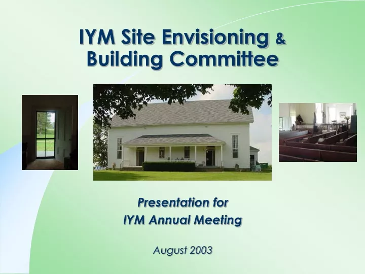 iym site envisioning building committee