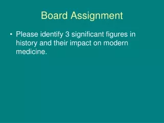 Board Assignment