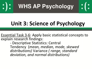 Unit 3: Science of Psychology