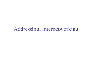 Addressing, Internetworking
