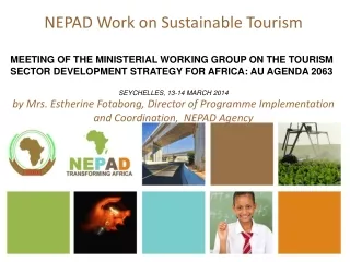 NEPAD Work on Sustainable Tourism