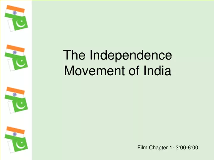 the independence movement of india