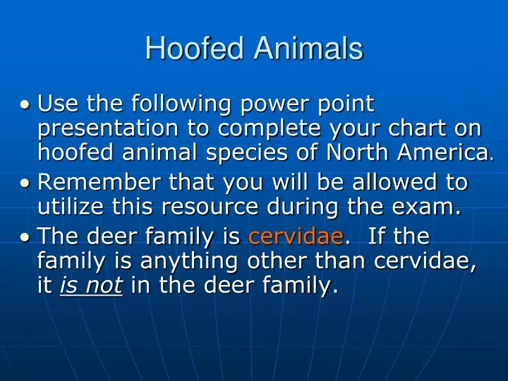 hoofed animals