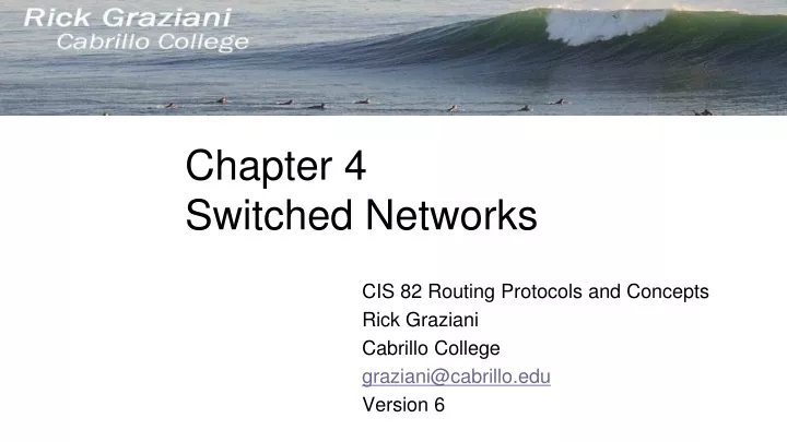 chapter 4 switched networks