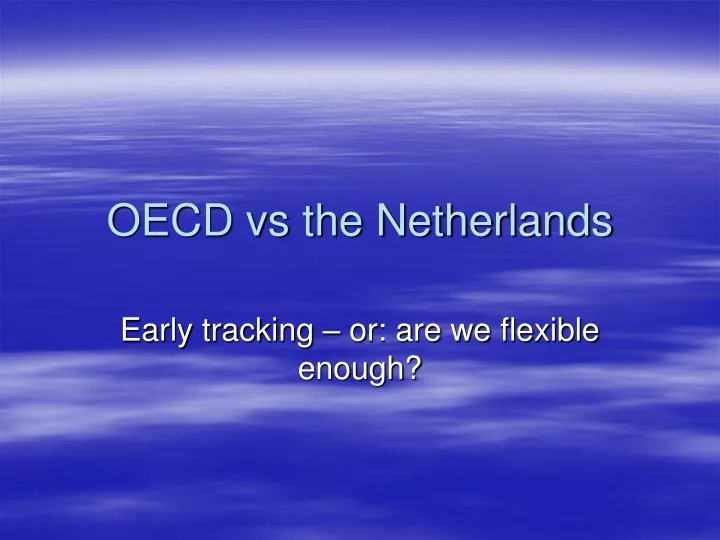 oecd vs the netherlands