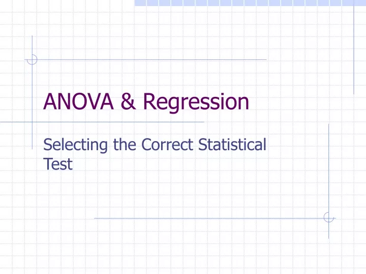 anova regression