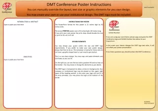 DMT Conference Poster Instructions
