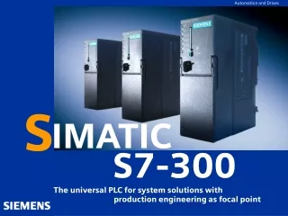 SIMATIC S7-300 within the system family