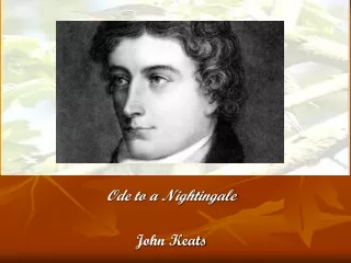 Ode to a Nightingale John Keats