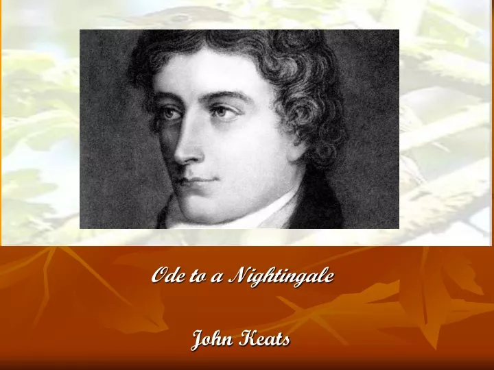 ode to a nightingale john keats