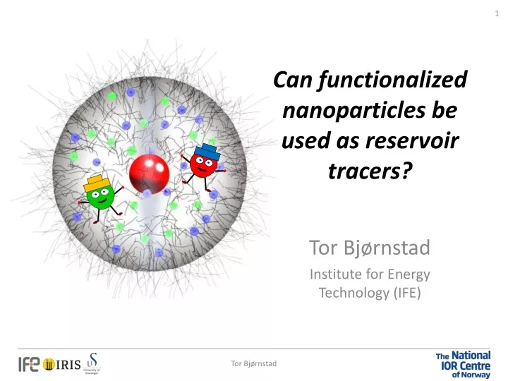 can functionalized nanoparticles be used as reservoir tracers