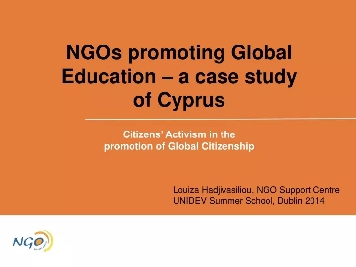 ngos promoting global education a case study