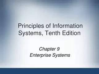Principles of Information Systems, Tenth Edition