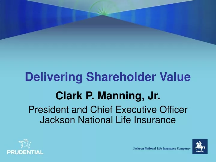 delivering shareholder value