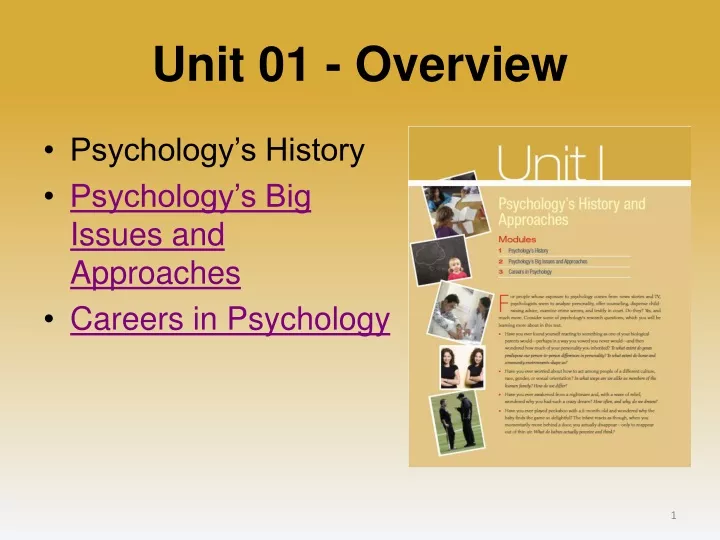 unit 01 overview