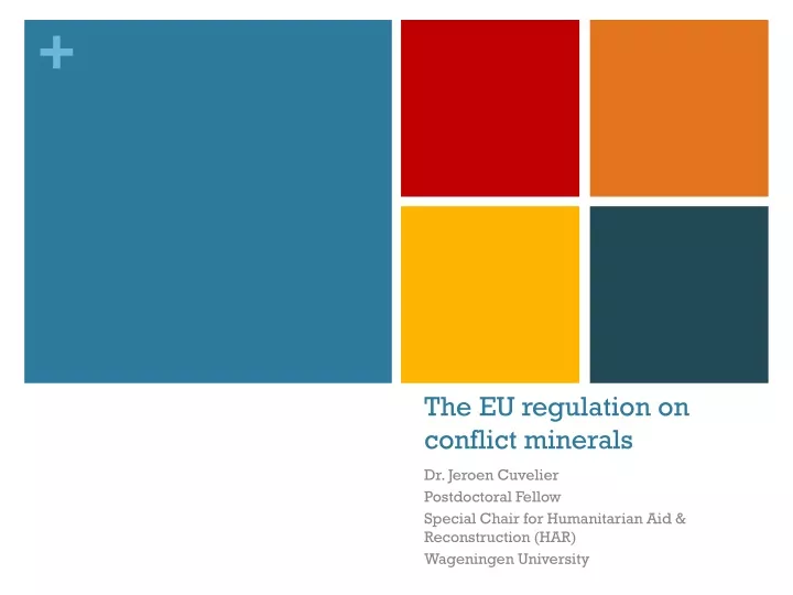 the eu regulation on conflict minerals