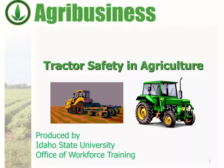 tractor safety in agriculture
