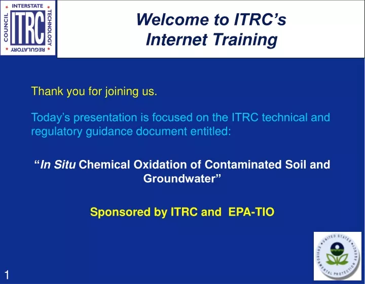 welcome to itrc s internet training