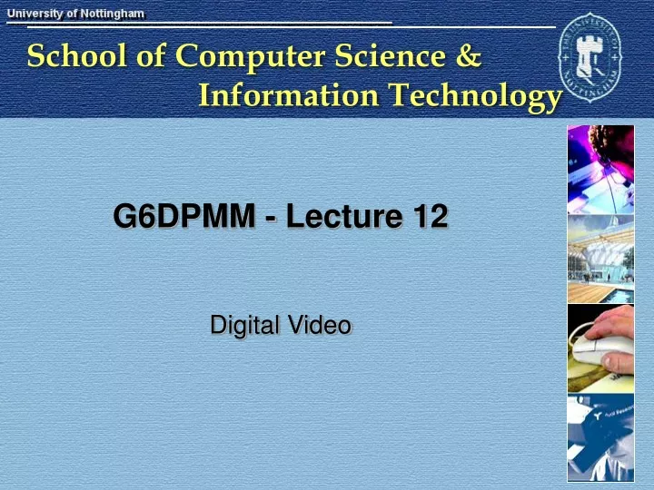 g6dpmm lecture 12
