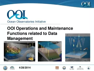 OOI Operations and Maintenance Functions related to Data Management