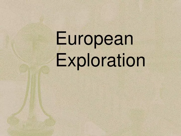 european exploration