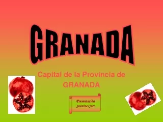 Capital de la Provincia de GRANADA