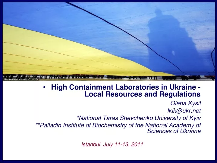 high containment laboratories in ukraine local