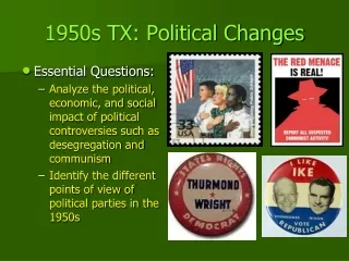 1950s TX: Political Changes