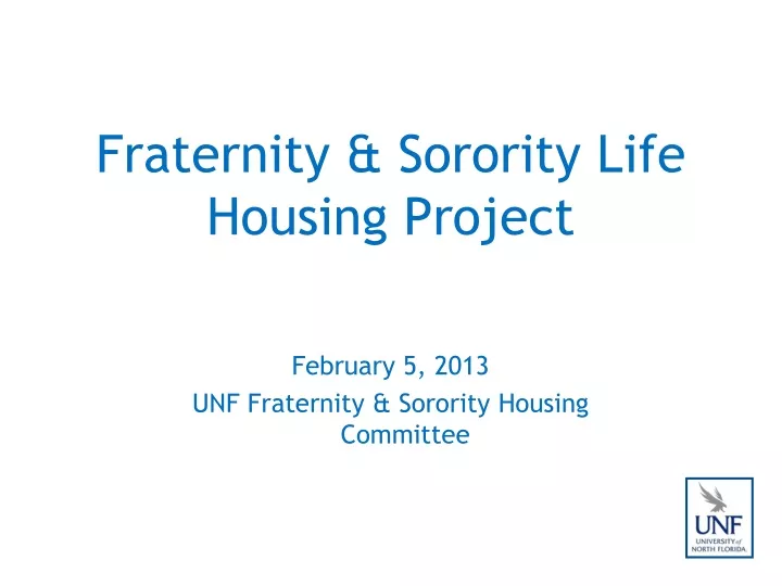fraternity sorority life housing project