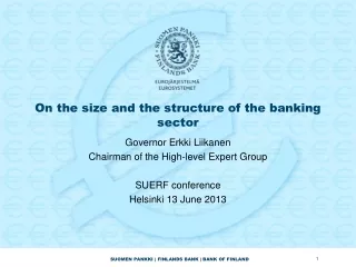 On the size and the structure of the banking sector