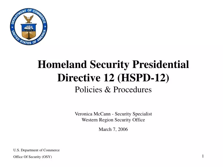 homeland security presidential directive 12 hspd
