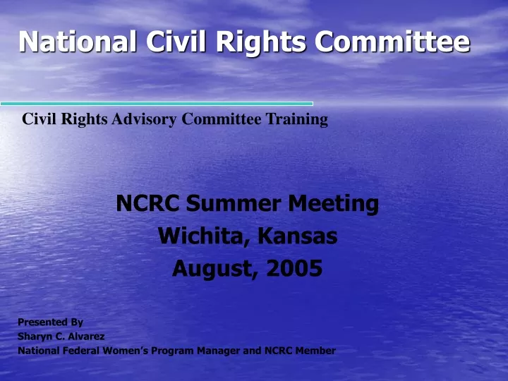 national civil rights committee