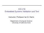 ICS 216 Embedded Systems Validation and Test - slide 1