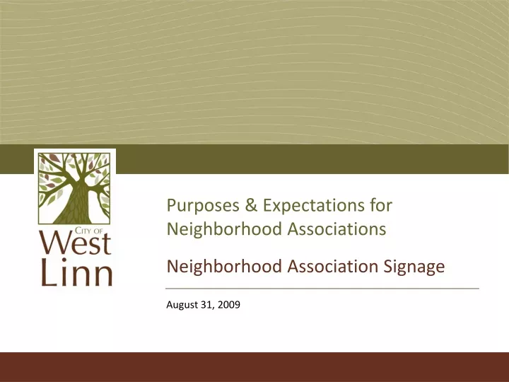 purposes expectations for neighborhood associations neighborhood association signage