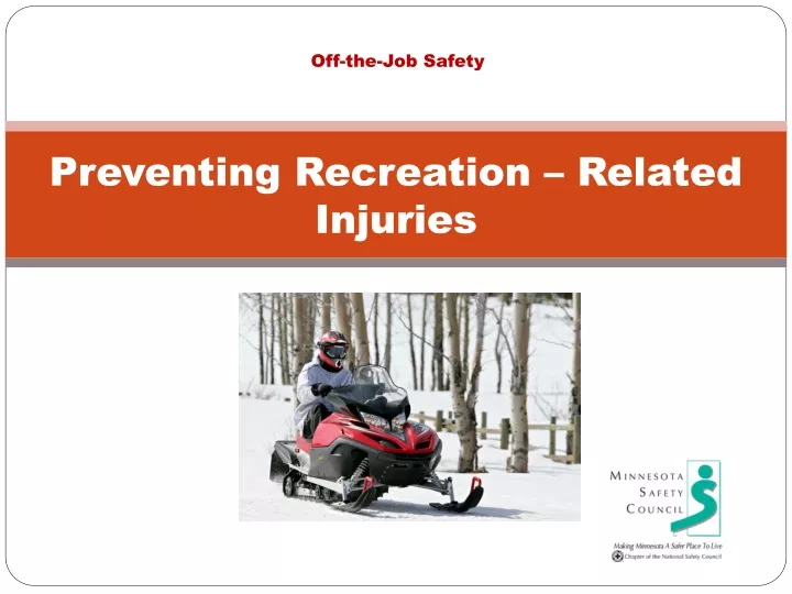 preventing recreation related injuries
