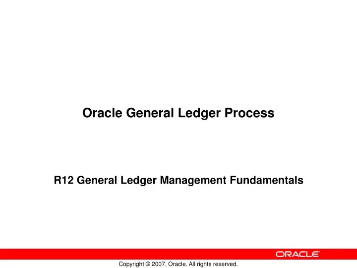 oracle general ledger process