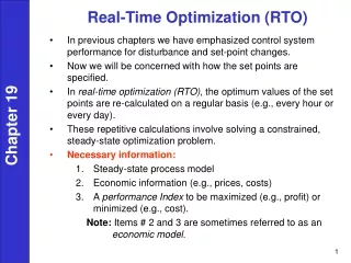 Real-Time Optimization (RTO)