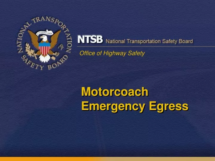 motorcoach emergency egress