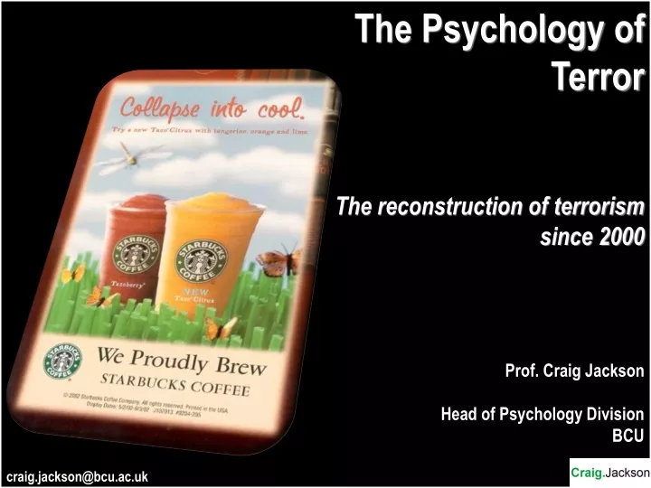 the psychology of terror the reconstruction