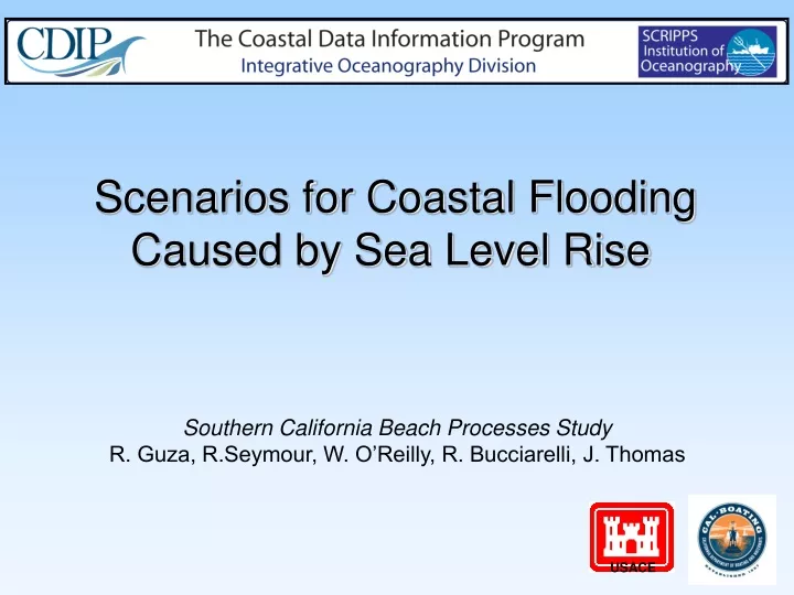 scenarios for coastal flooding caused
