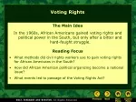 The Struggle for Voting Rights: African Americans in the 1960s - slide 1